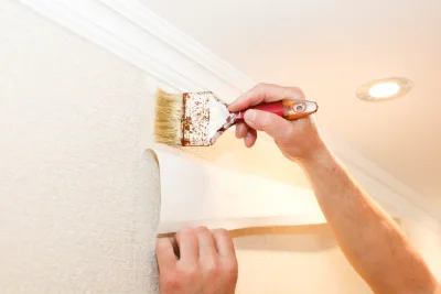 Pose de papier peint à Crépol — revêtements muraux et toiles de verre